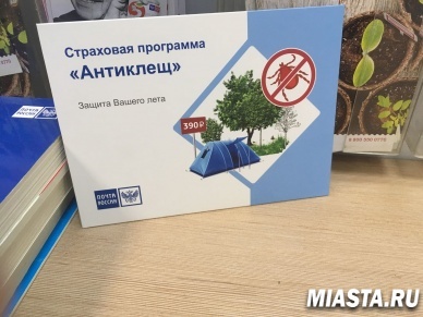 Жители Тюменской области оформляют страховку от укусов клеща в почтовых отделениях