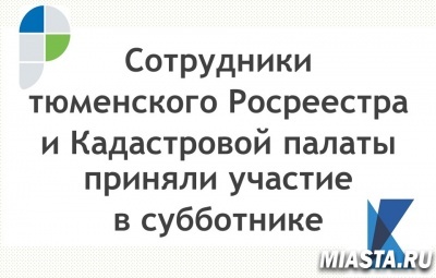 Сотрудники тюменского Росреестра и Кадастровой палаты приняли участие в субботнике