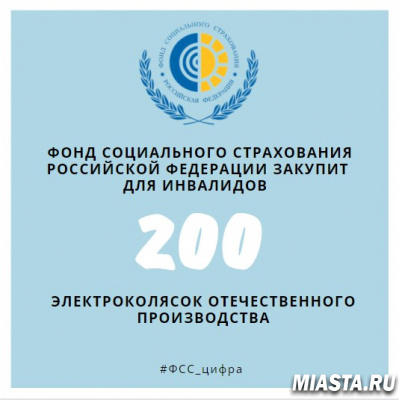 Фонд социального страхования Российской Федерации закупит для инвалидов 200 электроколясок отечественного производства