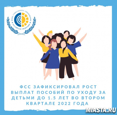 ФОНД СОЦИАЛЬНОГО СТРАХОВАНИЯ ЗАФИКСИРОВАЛ РОСТ ВЫПЛАТ ПОСОБИЙ ПО УХОДУ ЗА ДЕТЬМИ