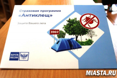 Более 2 500 жителей Тюменской области оформили на Почте страховку от последствий укусов клещей