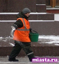 В России могут запретить использовать противогололедные реагенты вне проезжей части