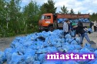 На Голубых озёрах в Кургане собрали 5 тонн мусора