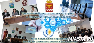 Электронный листок шагает по стране. Село Викулово Тюменской области.