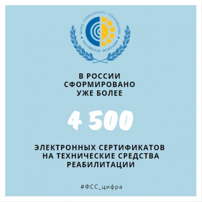 В России сформировано уже более 4500 электронных сертификатов на технические средства реабилитации.