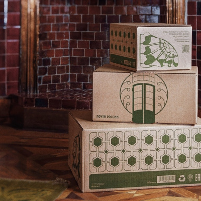 Почтовая упаковка с культурным контекстом