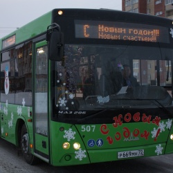 В рождественскую ночь в Тюмени будут ходить четыре маршрута