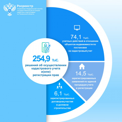 Количество решений в учетно-регистрационной сфере составило более 250 тысяч