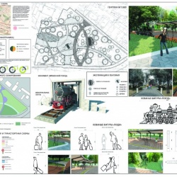 В сквере Железнодорожников появятся поезд-баня и кованые пассажиры