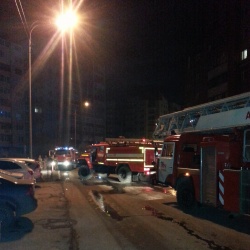 В квартире на Василия Гольцова произошел пожар