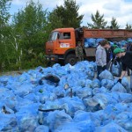 На Голубых озёрах в Кургане собрали 5 тонн мусора