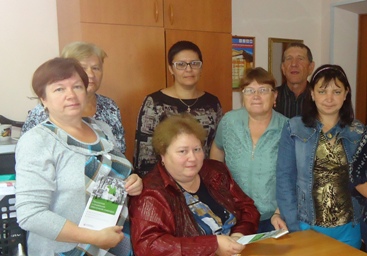 Начальник Отдела ПФР в Сорокинском районе Надежда Жигалева встретилась с представителями районного общества инвалидов