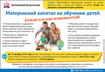 Материнский капитал на образование детей